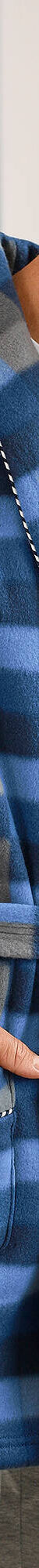 Robe de chambre courte maille polaire (carreaux bleu) Robe de chambre courte maille polaire (carreaux bleu)